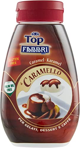 6x Fabbri Topping Caramello süße Karamellsauce für Eis, Desserts und Kaffee 225g Gluten-frei gebrauchsfertige Sauce dessertsaucen von Italian Gourmet E.R.