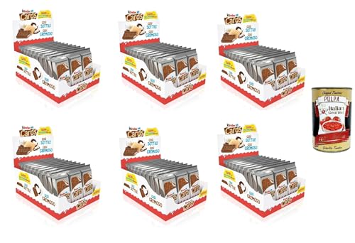 6x Kinder Cards Waffel mit scholokade schoko riegel 30 Stück kekse waffel 768 g + Italian Gourmet polpa 400g von Italian Gourmet E.R.