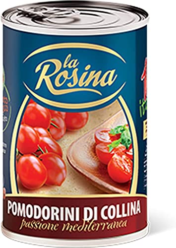 6x La Rosina Pomodorini Ciliegini Kirschtomaten 100% italienische Tomaten 400g Dose sauce von Italian Gourmet E.R.