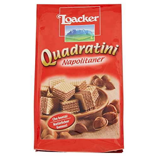 6x Loacker quadratini Napolitaner mit fünf Schichten Wafer und vier Haselnusscreme 125g + Italian Gourmet polpa 400g von Italian Gourmet E.R.