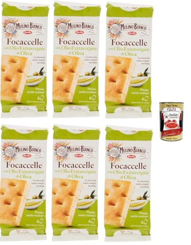 6x Mulino Bianco Focaccelle mit Olivenöl, 198g+ Italian gourmet polpa 400g von Italian Gourmet E.R.