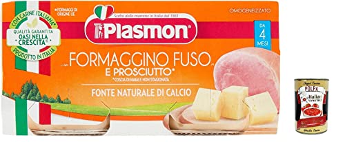 6x Plasmon Formaggino e Prosciutto, 2 x 80g + Italian gourmet polpa 400g von Italian Gourmet E.R.