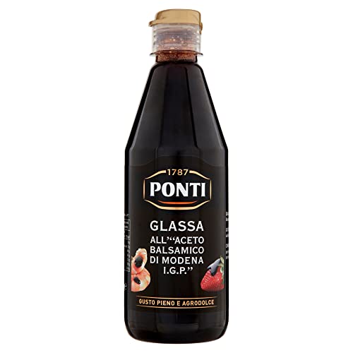 6x Ponti Glassa Gastronomica Balsamicocreme 500 gr + Italian Gourmet Polpa 400g von Italian Gourmet E.R.