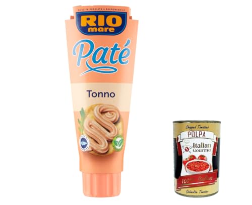 6x Rio Mare Pate patè Tonno Thunfischcreme 100g Brotaufstrich Streichfähiges + Italian Gourmet polpa 400g von Italian Gourmet E.R.