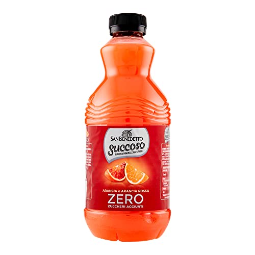 6x San Benedetto Succoso orange und rot orange zero PET ohne zucker 90cl Fruchtsaft saft von Italian Gourmet E.R.