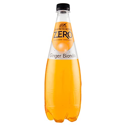 6x San benedetto Ginger biondo zero PET 1.5 Lt Ingwer bitter erfrischend Aperitiv-Aperif ohne Alkohol von Italian Gourmet E.R.