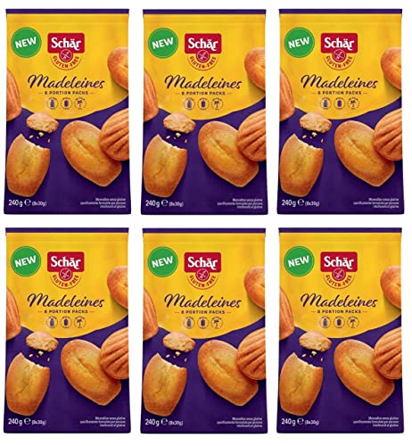 6x Schär Gluten Free Madeleines Merendina Glutenfreier Snack 240g Packung von Italian Gourmet E.R.