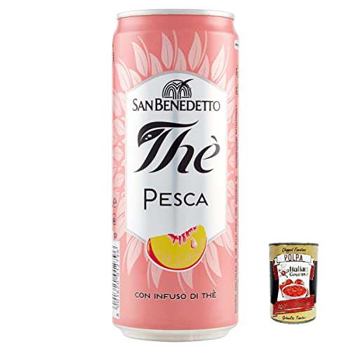 72x San benedetto Eistee Pfirsch The' Pesca Dose 330 ml tea the erfrischend + Italian Gourmet Polpa 400g von Italian Gourmet E.R.