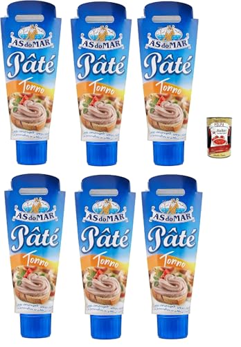 AS do MAR Patè Tonno Thunfischcreme 6x 100g Streichfähige + Italian Gourmet plpa 400g von Italian Gourmet E.R.