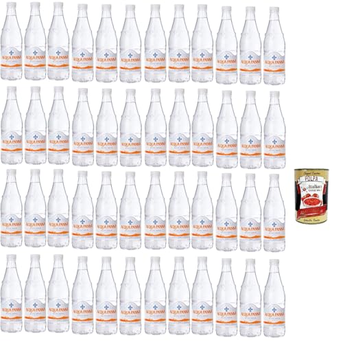 Acqua Panna Still Natural Mineralwasser, natürliches Wasser, Mineral Water 48x 500ml + Italian Gourmet polpa 400g von Italian Gourmet E.R.