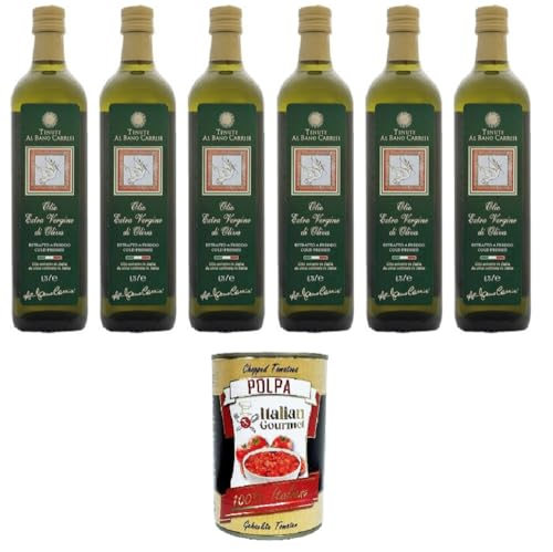 Al bano carrisi olio extra vergine di oliva Olivenöl extra vergine 6x 75 cl+ Italian Gourmet Polpa di Pomodoro 400g von Italian Gourmet E.R.