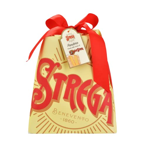 Alberti Strega Pandoro con Crema Strega Weihnachtskuchen Gefüllt mit Strega-Creme 1Kg von Italian Gourmet E.R.