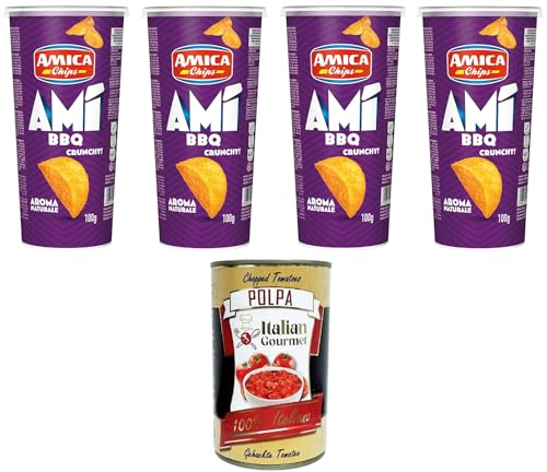 Amica Chips AMI' Crunchy BBQ 4x 100gr + Italian Gourmet polpa 400g von Italian Gourmet E.R.