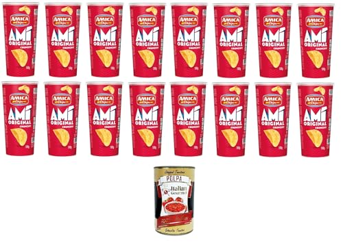 Amica Chips AMI' Crunchy Original 16x 100gr + Italian Gourmet polpa 400g von Italian Gourmet E.R.