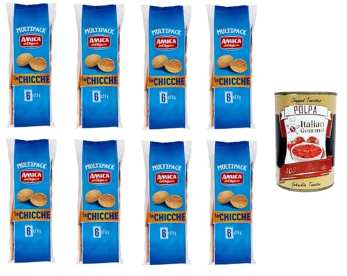 Amica chips le chicche Multipack 8x150gr Packung mit 6 Beuteln à 25 g+ Italian Gourmet Polpa di Pomodoro 400g von Italian Gourmet E.R.