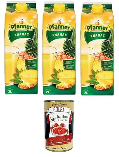 Ananas Nettare da Concentrato Ananasnektar aus Konzentrat 3x 2lt + Italian Gourmet polpa 400g von Italian Gourmet E.R.