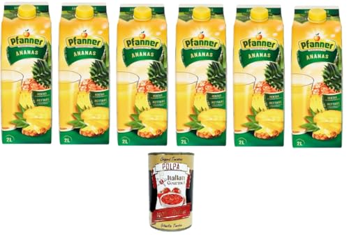 Ananas Nettare da Concentrato Ananasnektar aus Konzentrat 6x 2lt + Italian Gourmet polpa 400g von Italian Gourmet E.R.