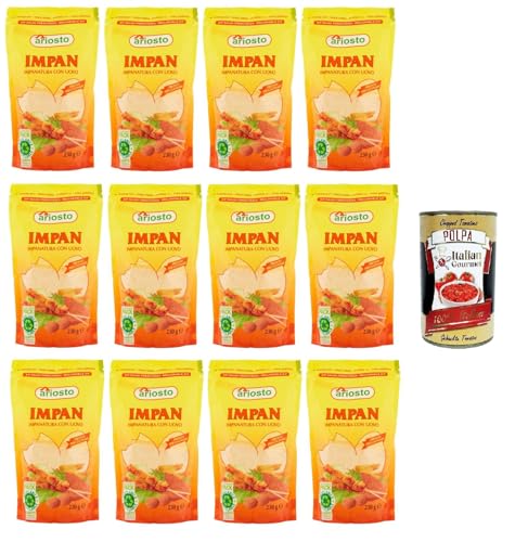 Ariosto Impan Impanatura con Uovo Impan-Panade mit Ei 12x230 g+ Italian Gourmet polpa 400g von Italian Gourmet E.R.