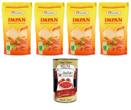 Ariosto Impan Impanatura con Uovo Impan-Panade mit Ei 4x230 g+ Italian Gourmet polpa 400g von Italian Gourmet E.R.