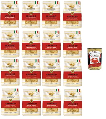 Armando Gnocchi di patate con patate fresche Kartoffelgnocchi mit frischen Kartoffeln 16x500gr + Italian Gourmet polpa 400g von Italian Gourmet E.R.