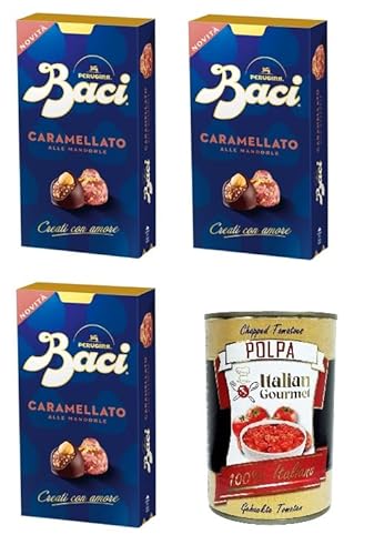 Baci Perugina Bijou Caramellato alle mandorle Karamellisierte Mandeln 3x 200gr + Italian Gourmet polpa 400g von Italian Gourmet E.R.