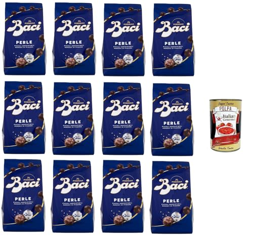 Baci Perugina PERLE kleine Freuden mit einzigartigem Geschmack 12x 154gr + Italian Gourmet polpa 400g von Italian Gourmet E.R.