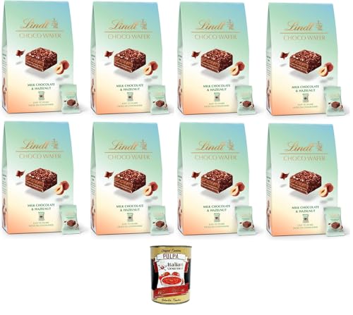 Bag Choco Wafer Haselnüsse Knusprige Milchpralinen mit Haselnuss und Gianduja, einzeln verpackt 8x135g+ Italian Gourmet polpa 400g von Italian Gourmet E.R.