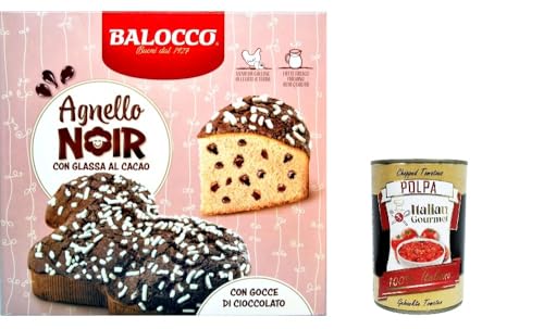 Balocco Agnello Noir mit Kakaoglasur 750g+ Italian Gourmet polpa 400g von Italian Gourmet E.R.