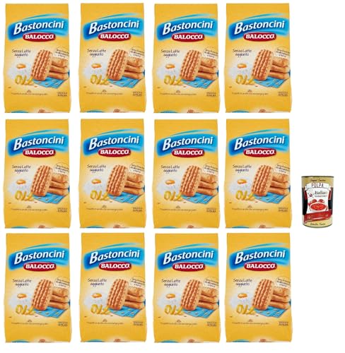 Balocco Bastoncini Kekse zum Frühstück 12x 350g biscuits cookies kuchen + Italian Gourmet polpa 400g von Italian Gourmet E.R.