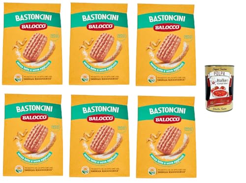 Balocco Bastoncini Kekse zum Frühstück 6x 700g biscuits cookies kuchen + Italian Gourmet polpa 400g von Italian Gourmet E.R.