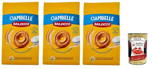 Balocco Ciambelle Kekse zum Frühstück 3x 350g biscuits cookies kuchen + Italian Gourmet polpa 400g von Italian Gourmet E.R.