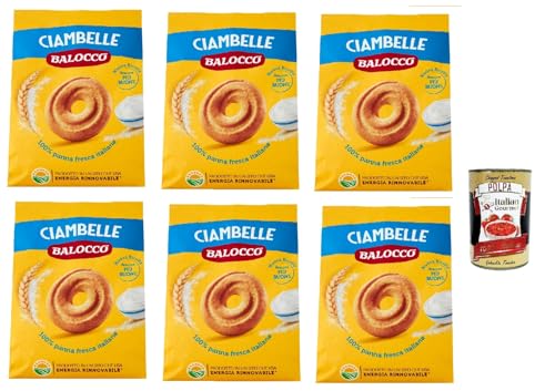 Balocco Ciambelle Kekse zum Frühstück 6x 700g biscuits cookies kuchen + Italian Gourmet polpa 400g von Italian Gourmet E.R.