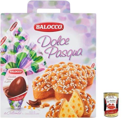 Balocco Dolce Pasqua Verpackung: Ei 150gr + Colomba 750gr+ Italian Gourmet polpa 400g von Italian Gourmet E.R.