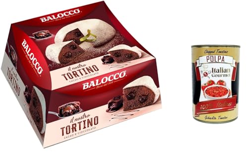 Balocco Il Nostro Tortino Cacao e Cioccolato Unser Kakao- und Schokoladenkuchen 650gr + Italian Gourmet polpa 400g von Italian Gourmet E.R.