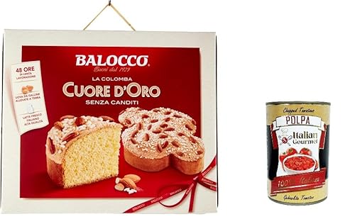 Balocco La Colomba Cuore D'Oro Ohne kandierte Früchte 750gr+ Italian Gourmet polpa 400g von Italian Gourmet E.R.