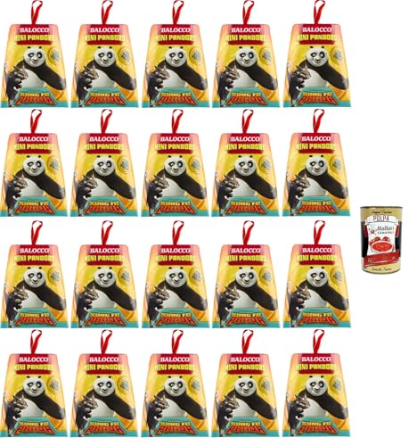 Balocco Mini Pandoro Kun Fu Panda con Sorpresa Mini-Pandoro-Kung-Fu-Panda mit Überraschung 20x80gr + Italian Gourmet polpa 400g von Italian Gourmet E.R.