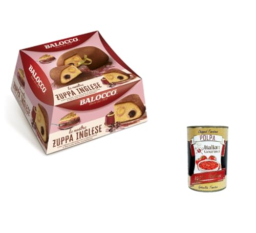 Balocco Zuppa Inglese Biskuitkuchen und Vanillesoße 650gr + Italian Gourmet polpa 400g… von Italian Gourmet E.R.