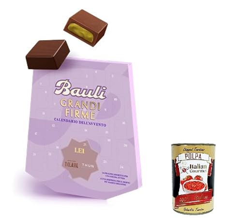 Bauli Calendario dell’avvento per Lei, Advent Kalender for her, Adventskalender Für sie, mit 24 Schokoladenpralinen 150g + Italian Gourmet polpa 400g von Italian Gourmet E.R.