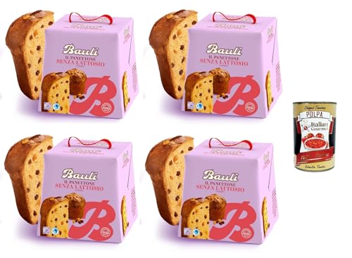 Bauli Il Panettone Classico Senza lattosio Der klassische Panettone ohne Laktose 4x700gr+ Italian Gourmet polpa 400g von Italian Gourmet E.R.