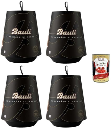 Bauli PanMoro di Verona - Pandoro, angereichert mit Kakao, Schokoladenstückchen 4x 1kg + Italian Gourmet polpa 400g von Italian Gourmet E.R.