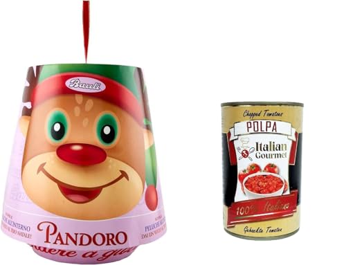 Bauli Pandoro Classico Mascherato con Peluche a Sorpresa Classic Masked mit Überraschungsplüsch 500g+ Italian Gourmet polpa 400g von Italian Gourmet E.R.