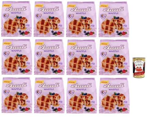 Bauli Waffle morbida Cialda con Croccante Zucchero Perlato, Weiche Waffel mit knusprigem Perlzucker 12x 210g + Italian Gourmet polpa 400g von Italian Gourmet E.R.