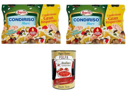 Berni Condiriso Di Mare Con Tonno Berni Seafood Condiriso mit Thunfisch und extra natives Olivenöl 6x 285gr + Italian Gourmet polpa 400g von Italian Gourmet E.R.