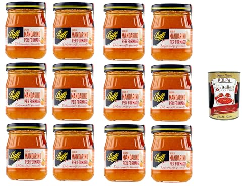 Biffi Salsa di mandarini per formaggi Mandarinensauce für Käse 12x100 gr+ Italian Gourmet polpa 400g von Italian Gourmet E.R.