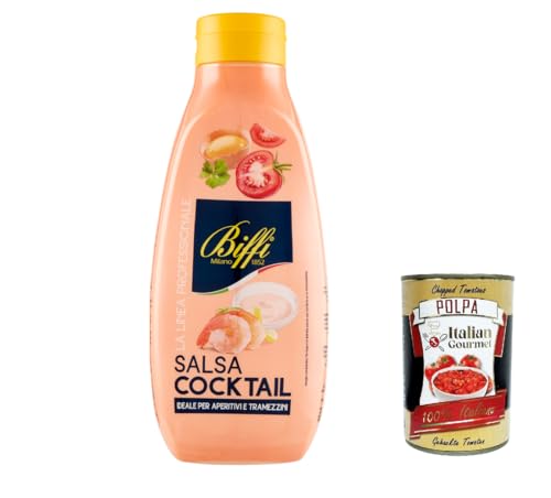 Biffi linea professionale, salsa cocktail, würzen soße Salad sauce squeeze 800g + Italian gourmet polpa 400g von Italian Gourmet E.R.