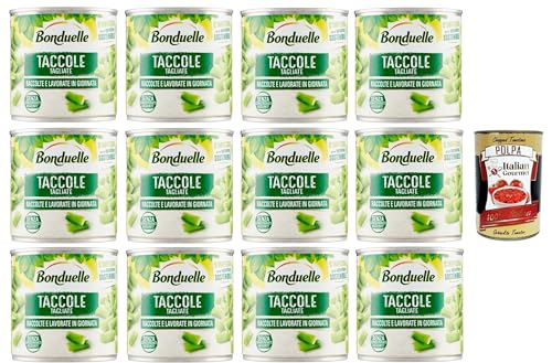 Bonduelle Taccole Tagliate Dohlen schneiden 12x400gr + Italian Gourmet polpa 400g von Italian Gourmet E.R.