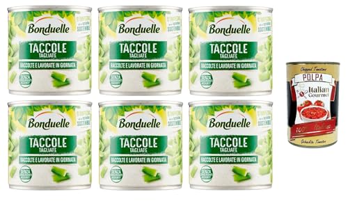 Bonduelle Taccole Tagliate Dohlen schneiden 6x400gr + Italian Gourmet polpa 400g von Italian Gourmet E.R.