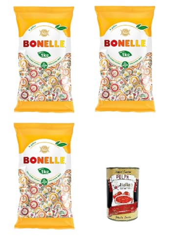 Bonelle Geleès PETIT Weichbonbons ohne tierische Gelatine, natürliche Aromen 1000gr+ Italian Gourmet Polpa 400g von Italian Gourmet E.R.