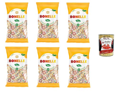 Bonelle Geleès PETIT Weichbonbons ohne tierische Gelatine, natürliche Aromen 6x1000gr+ Italian Gourmet Polpa 400g von Italian Gourmet E.R.