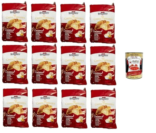 BreAmore Croissant con crema pasticcera mit Vanillesoße 12x 225gr + Italian Gourmet polpa 400g von Italian Gourmet E.R.